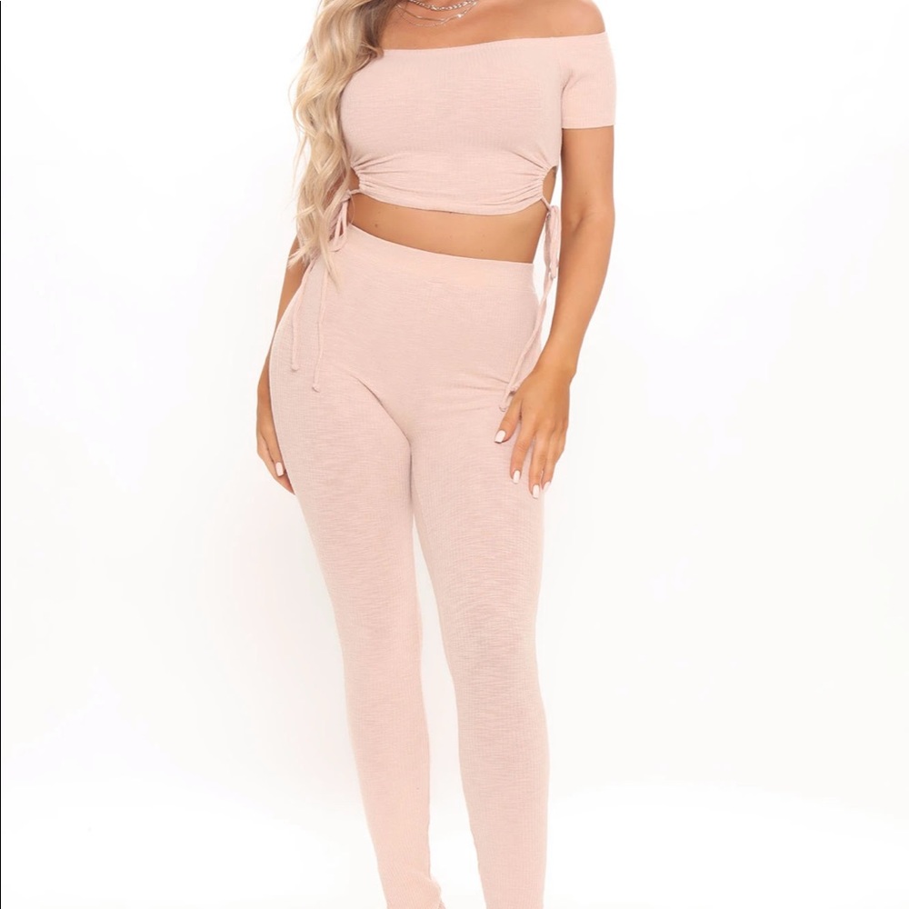 Fashion Nova Set Crop Top and Leggings